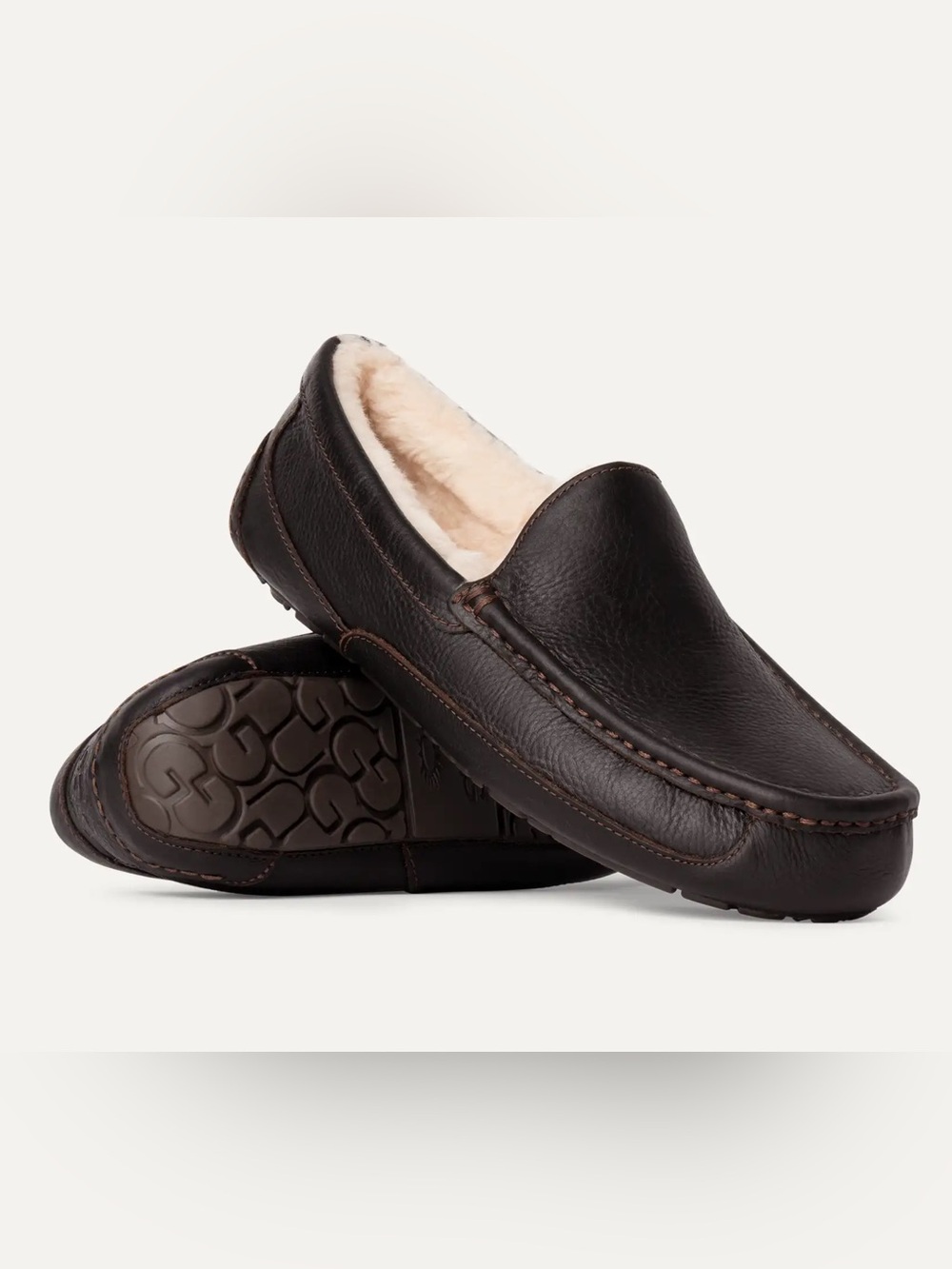 UGG Men's Leather Ascot Slipper size 12